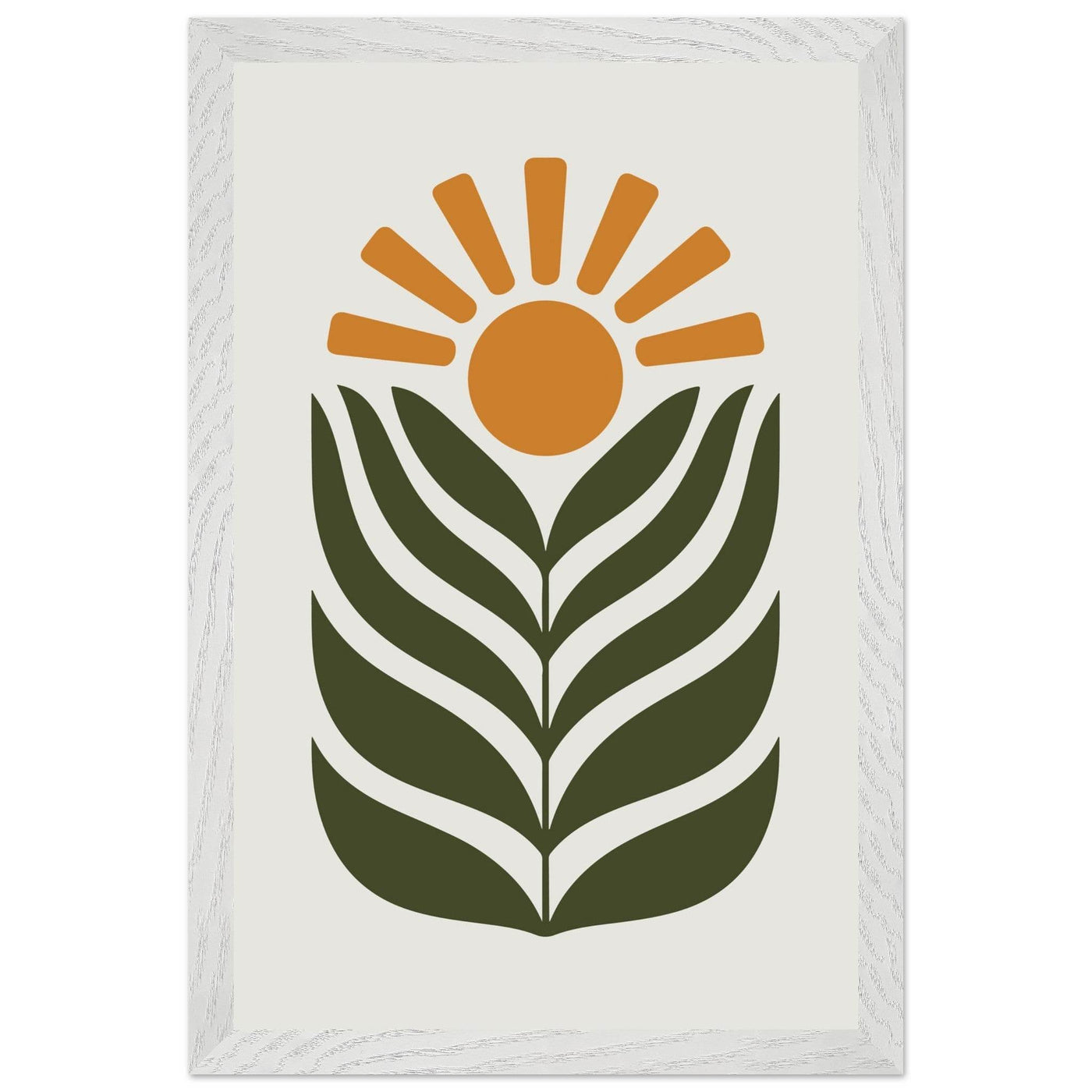 Desert Sun & Plant - Vibrantwalls