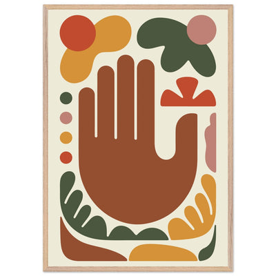 Abstract Desert Hues Hand - Vibrantwalls