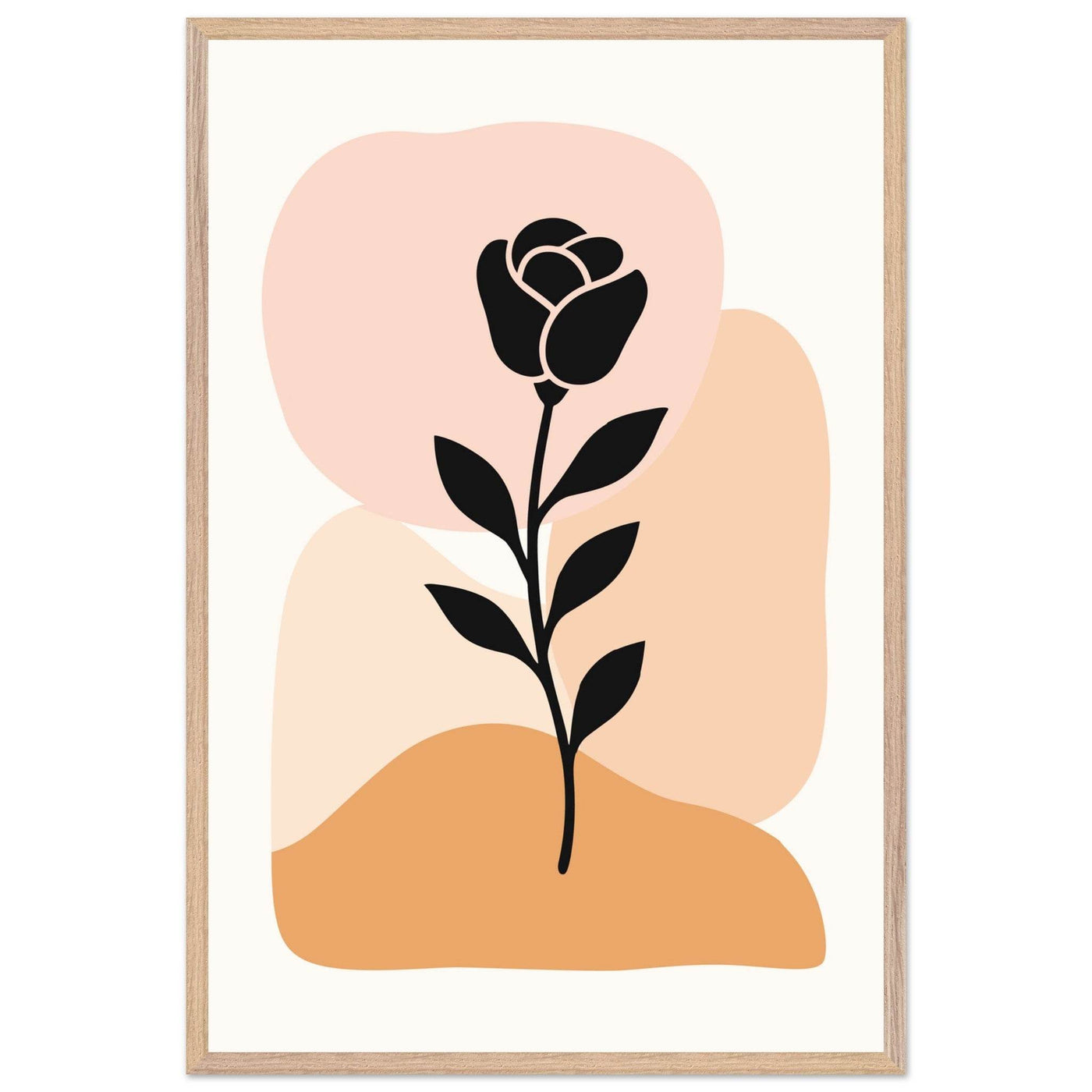 Abstract Floral Silhouette - Vibrantwalls