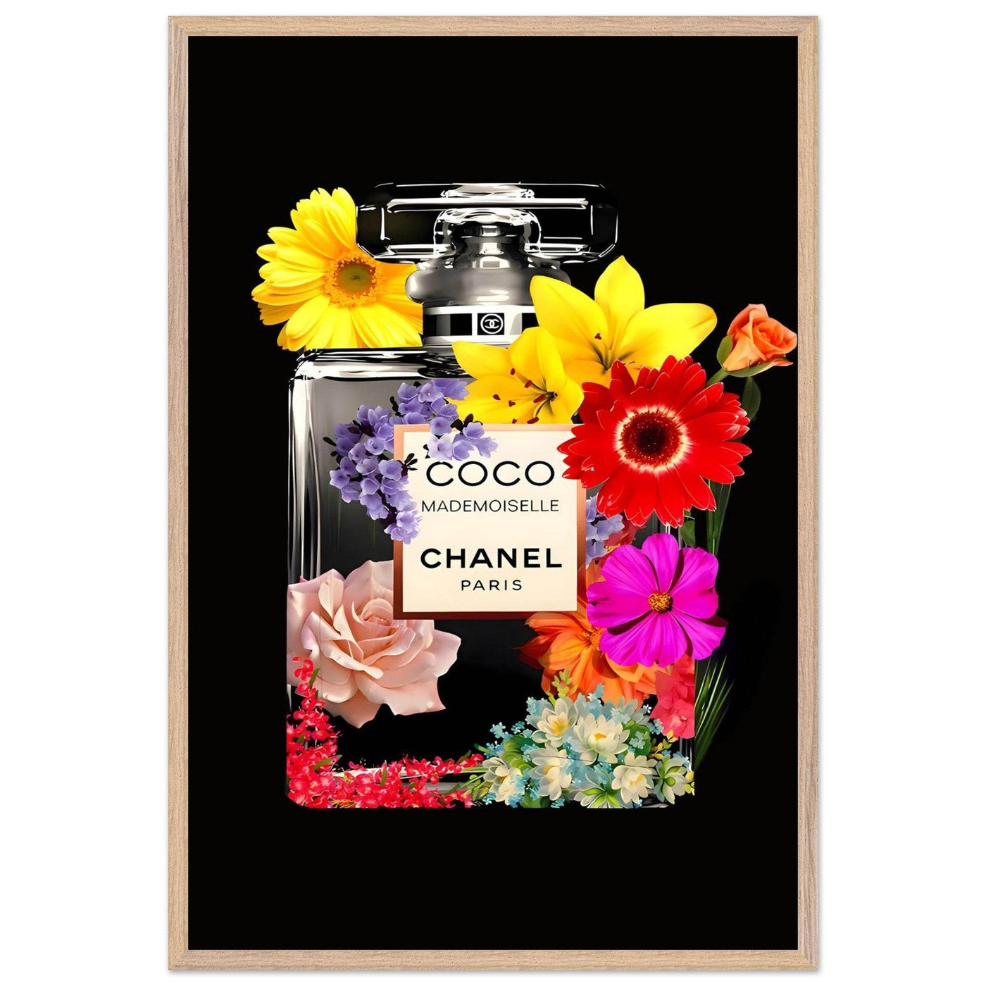 Vibrant Coco Mademoiselle Floral Art Print - Premium Framed Wall Decor in Your Choice of Size & Finish - Vibrantwalls