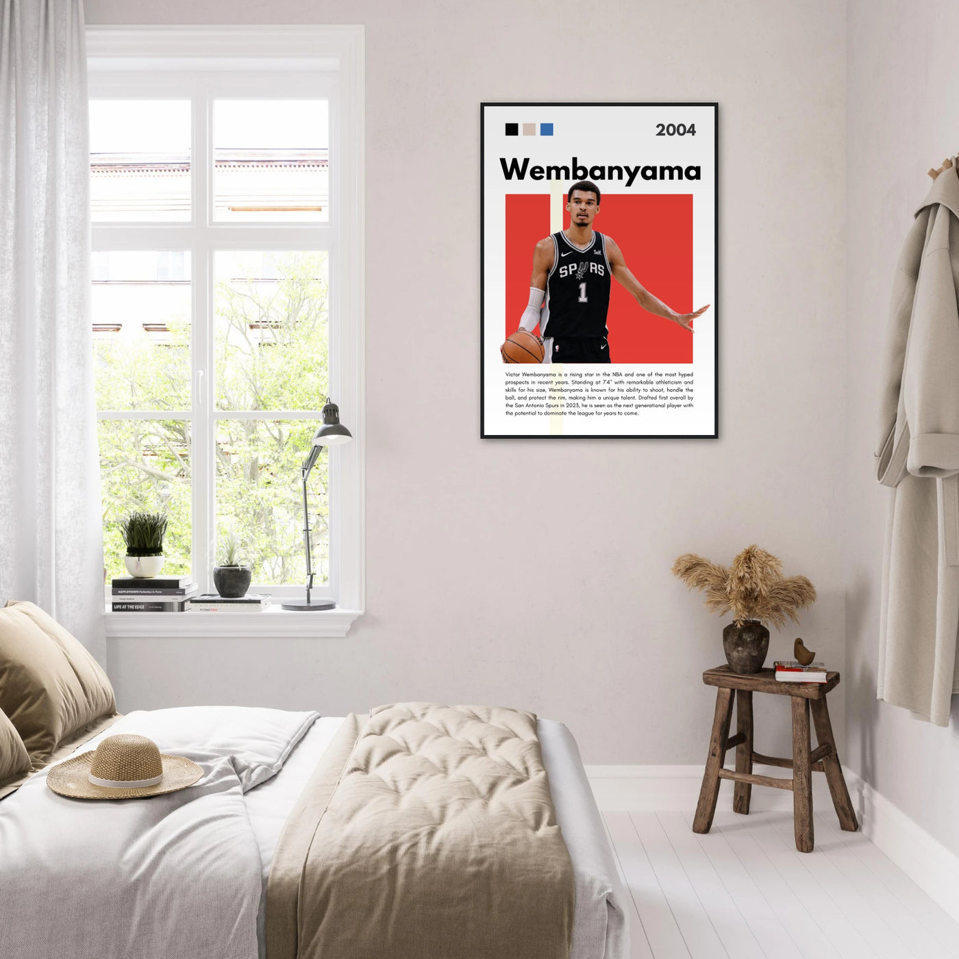 Victor Wembanyama Wemby Spurs Modern Art Print Vibrantwalls