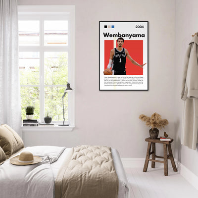Victor Wembanyama Wemby Spurs Modern Art Print Vibrantwalls