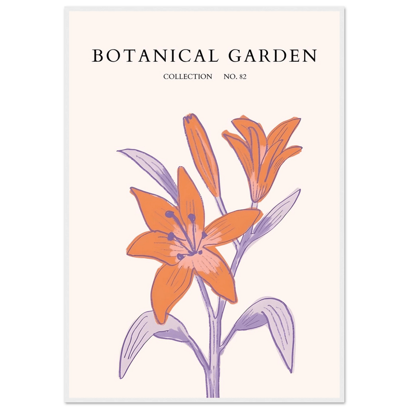 Botanical Lily Wall Art - Vibrantwalls