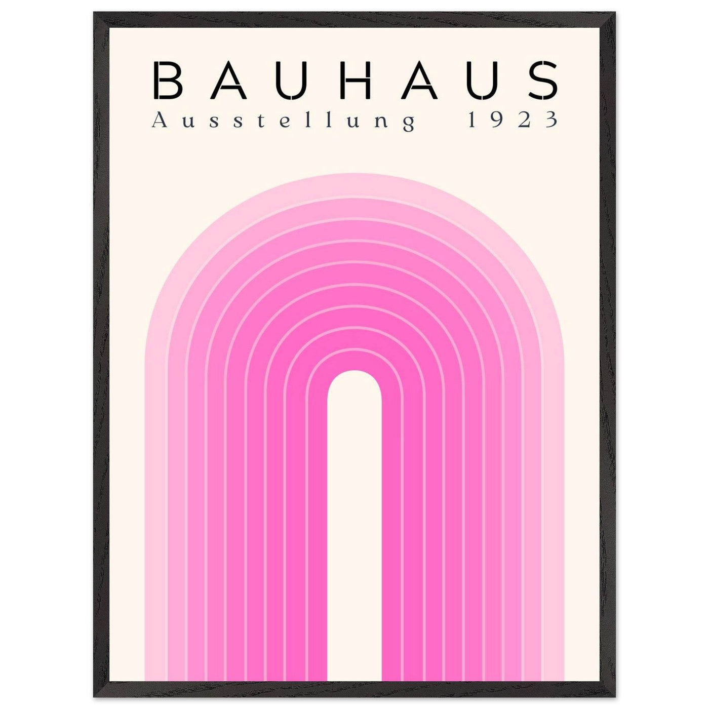 Bauhaus Pink Gradient Arch - Vibrantwalls
