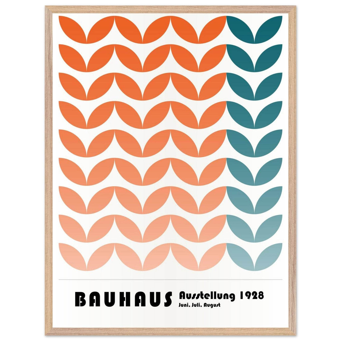 Bauhaus-Style The Blue Waves - Vibrantwalls