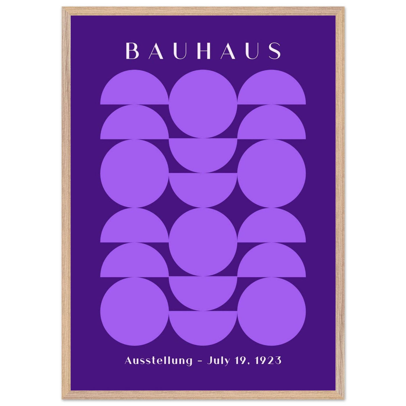 Bauhau 1923 Purple Geometric - Vibrantwalls