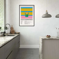 Old Fashioned Recipe Art Print Wall Art - Vibrantwalls