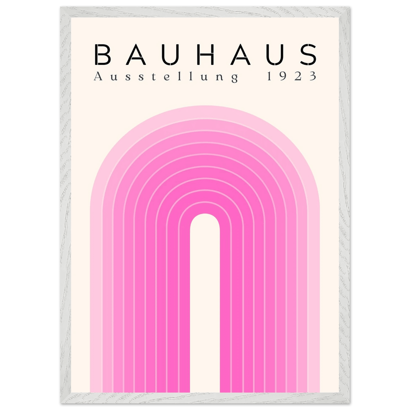 Bauhaus Pink Gradient Arch - Vibrantwalls