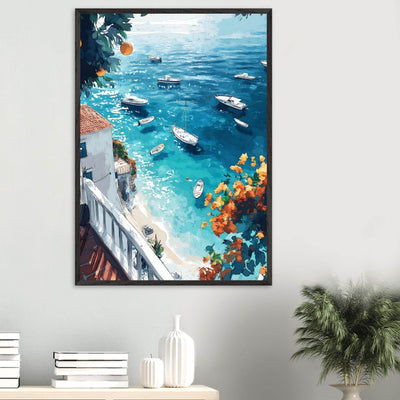 Vintage Italian Coastal View - Vibrantwalls
