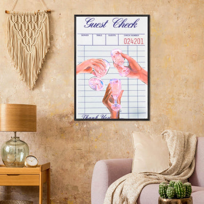 Retro Aesthetic Guest Check - Vibrantwalls