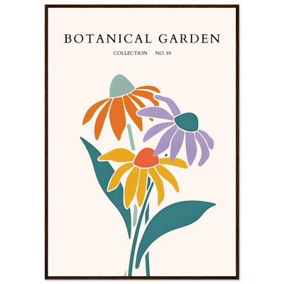 Botanical Garden Collection Framed Poster – Abstract Floral Art Print | Vibrant Colors, Ready-to-Hang - Vibrantwalls