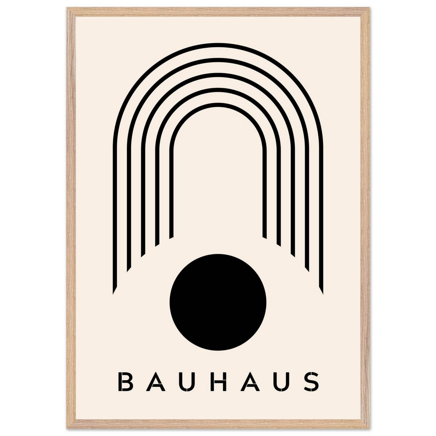 Bauhaus Black & Beige - Vibrantwalls