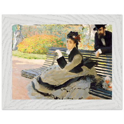 Camille Monet Garden Bench Art – Exquisite Artwork for Garden Lovers - Vibrantwalls