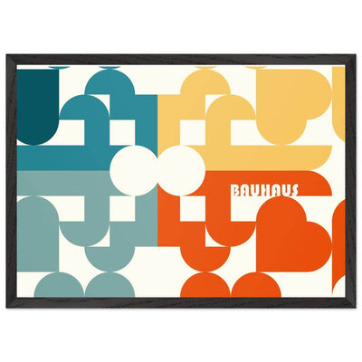 Bauhaus-Style Abstract Geometric Art - Vibrantwalls