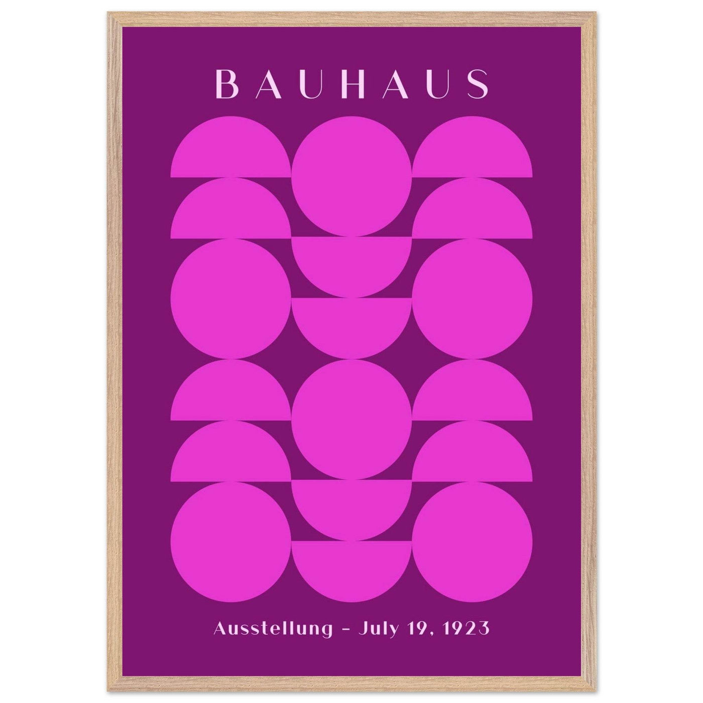 Bauhaus Pink & Purple Abstract - Vibrantwalls