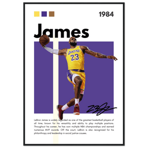 LeBron James Lakers Championship Vintage Art Print - Vibrantwalls