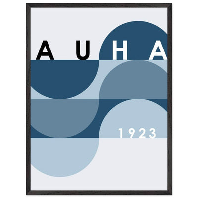 Bauhaus-Style Abstract Poster - The Blue Tunnel Modern Art Print in Various Sizes & Finishes - Vibrantwalls