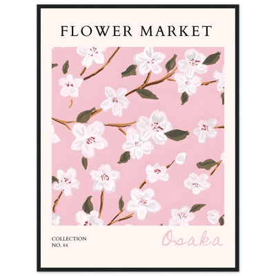 Sakura Pink Bloom Framed Poster – Delicate Floral Art Print | Ready-to-Hang in Your Choice of Frame - Vibrantwalls