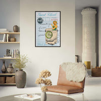 Retro Glam Gin Tonic Cocktail Recipe Wall Art - Vibrantwalls