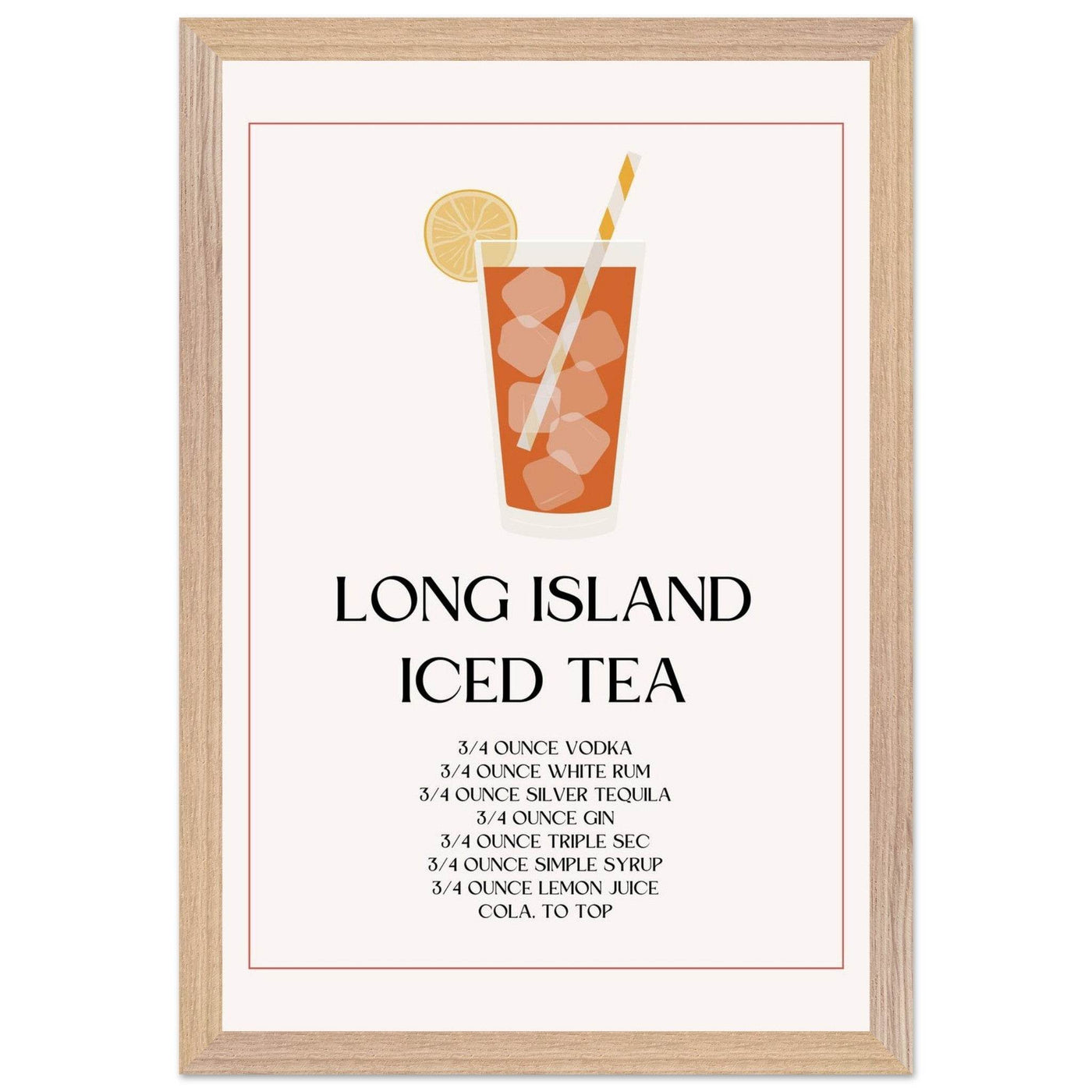Long Island Iced Tea Recipe Strong Cocktail - Vibrantwalls