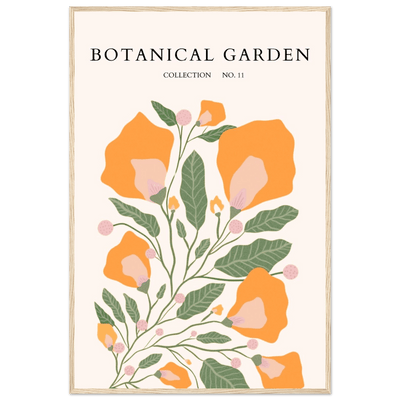 Botanical Garden Collection Framed Poster – Warm Floral Art Print | Ready-to-Hang in Various Sizes & Frame Styles - Vibrantwalls