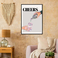 Cheers Cocktail Toast Wall Art - Vibrantwalls