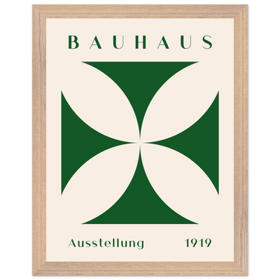 Deep Green Cream Bauhaus 1919 - Vibrantwalls