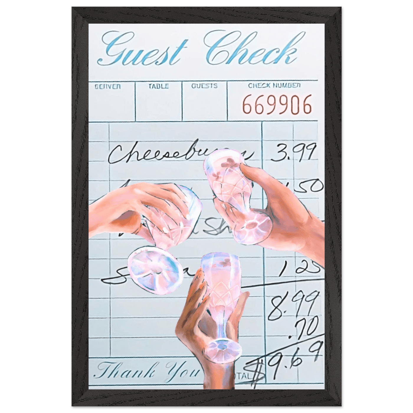 Vibrant Cocktail 'Guest Check' - Vibrantwalls