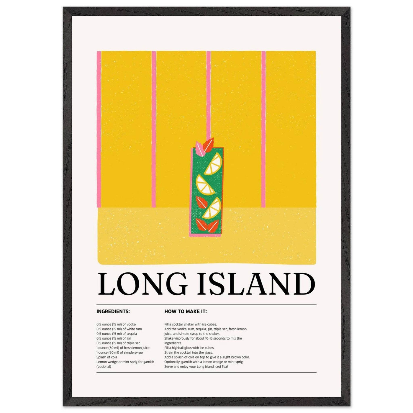 Long Island Iced Tea Recipe Party Drink - Vibrantwalls