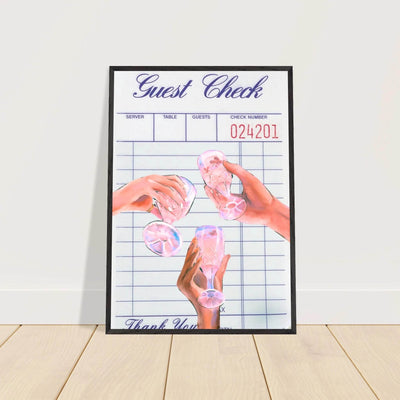 Retro Aesthetic Guest Check - Vibrantwalls