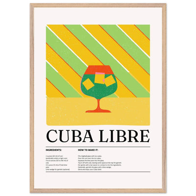 Cuba Libre Cocktail Recipe - Vibrantwalls