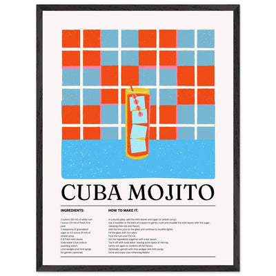 Cuba Mojito Cocktail Recipe - Vibrantwalls