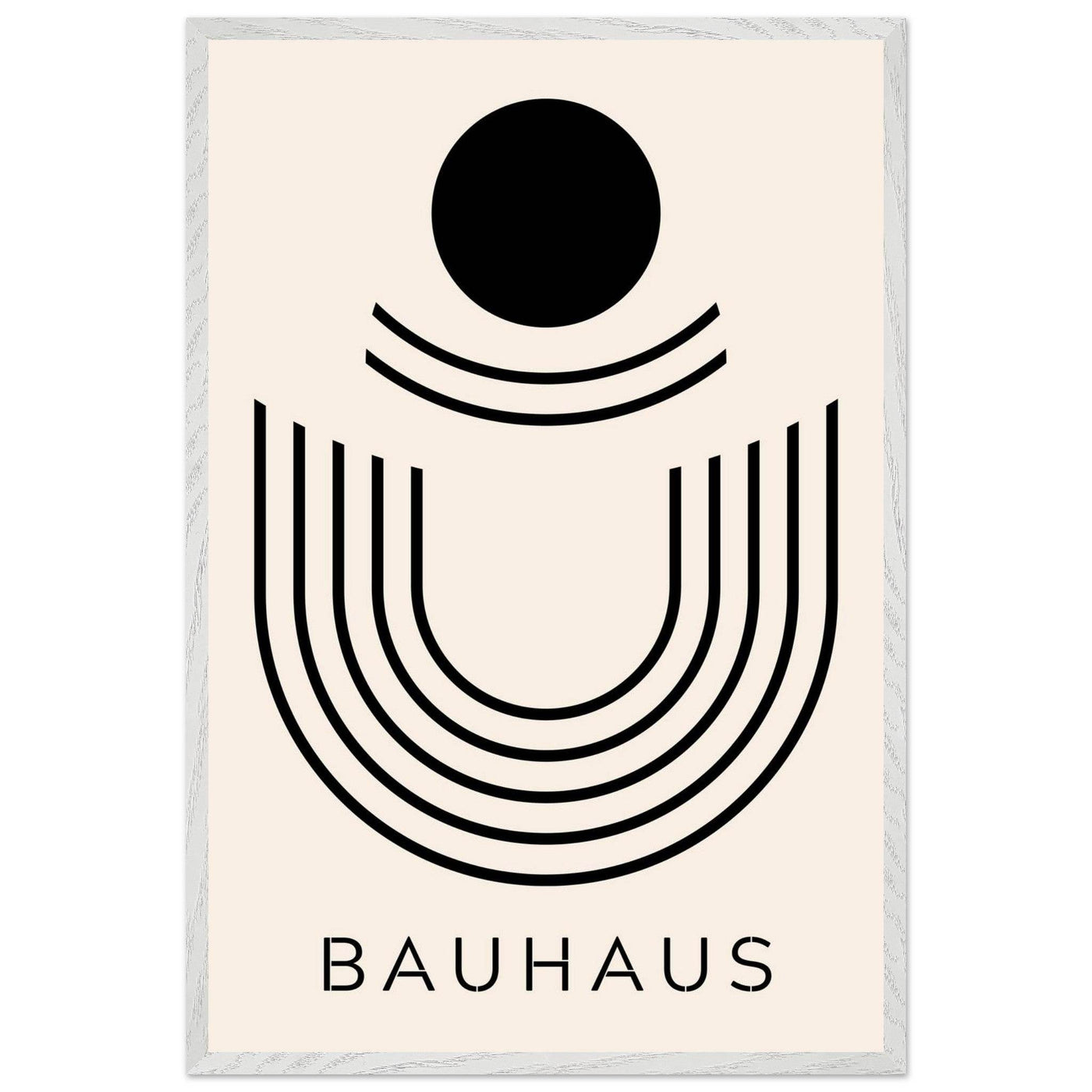 Bauhaus Black & Beige Abstract - Vibrantwalls