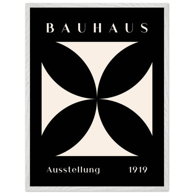Bauhaus Ausstellung 1919 Black & Cream Minimalist - Vibrantwalls