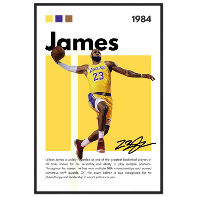 LeBron James King James Lakers Art Print - Vibrantwalls