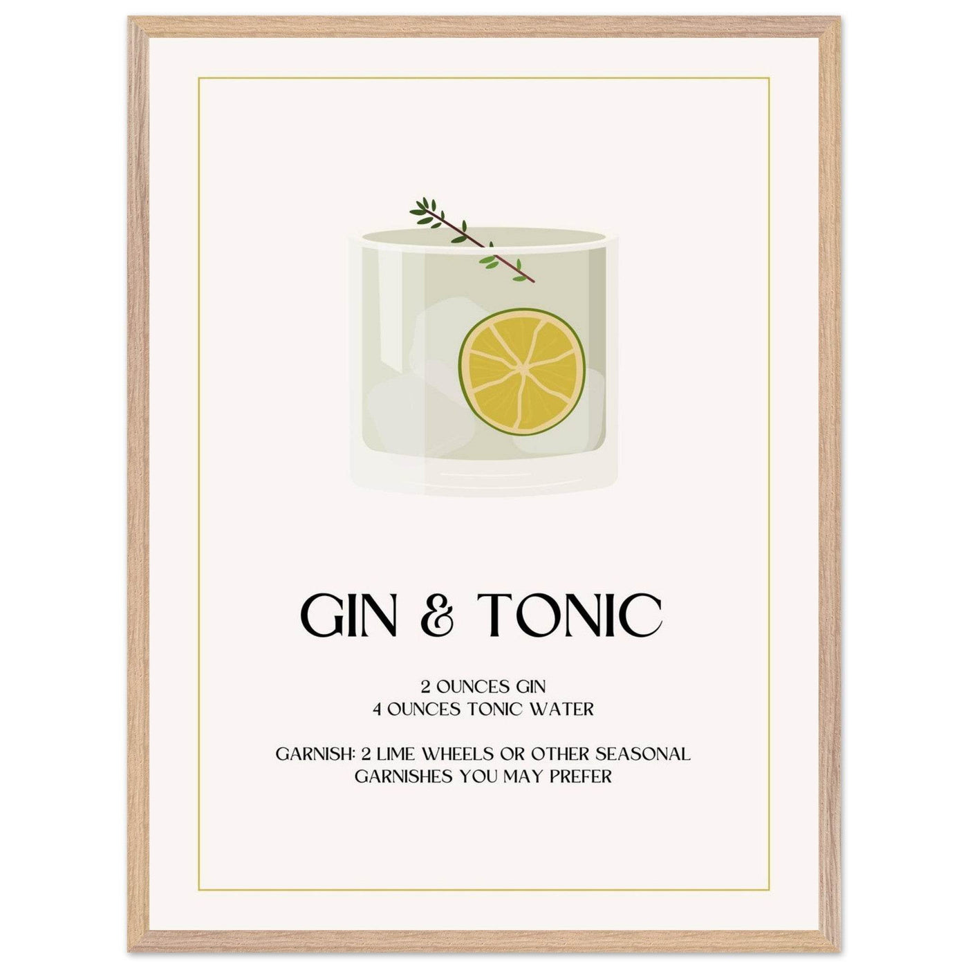 Chic Gin & Tonic Recipe - Vibrantwalls