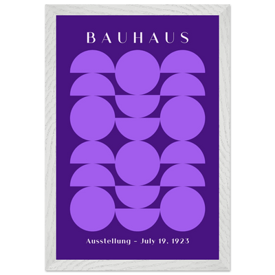 Bauhau 1923 Purple Geometric - Vibrantwalls