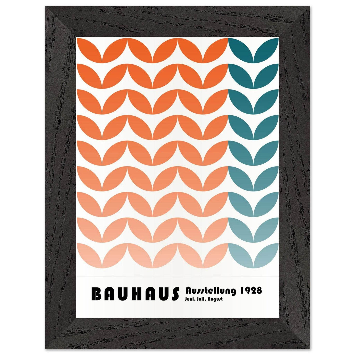Bauhaus-Style The Blue Waves - Vibrantwalls