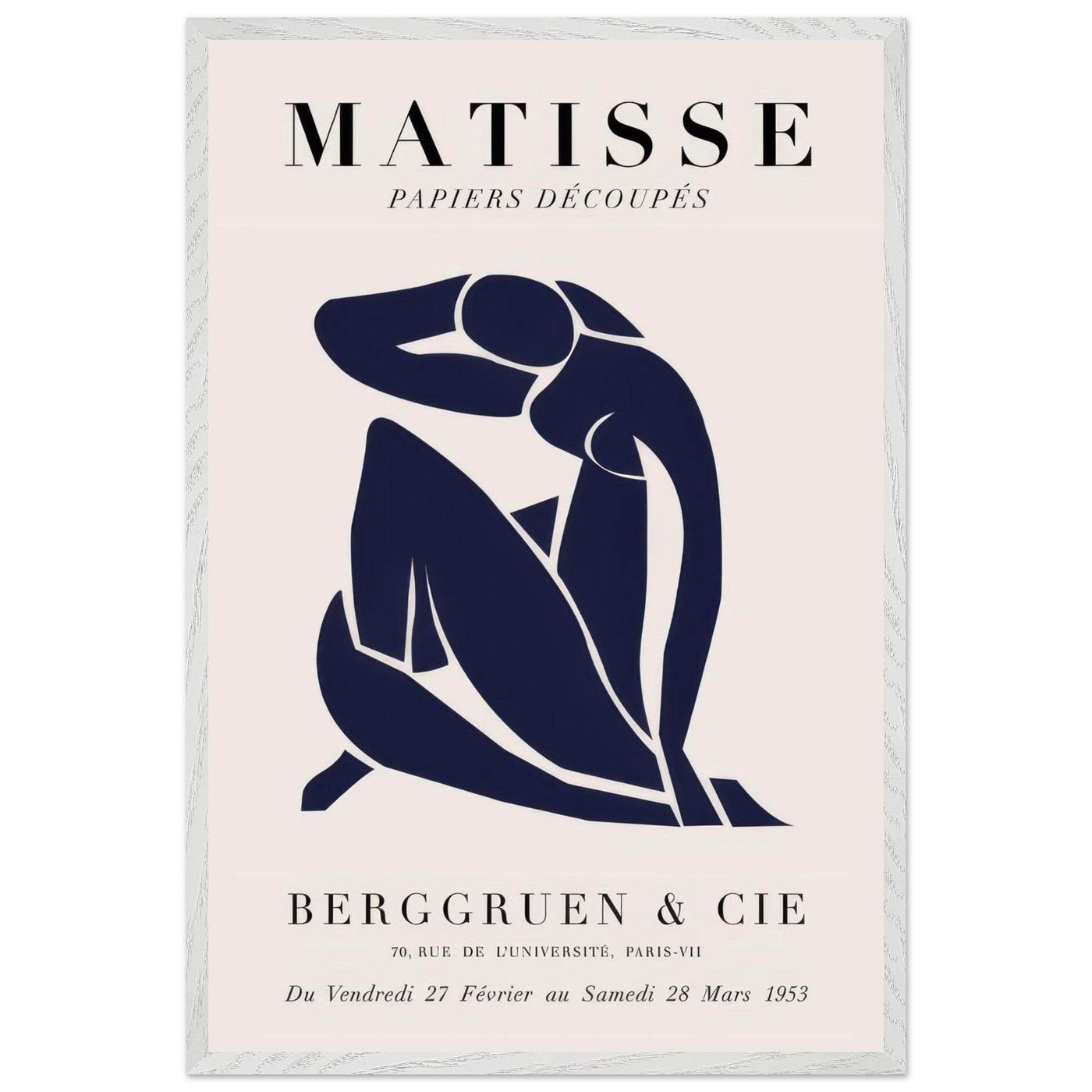 Papiers Découpés Blue Nude II Artwork - Elegant Piece for Your Space - Vibrantwalls