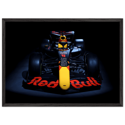 Red Bull Racing F1 Car Framed Poster – Premium Wooden Frame Art - Vibrantwalls