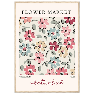 Flower Market Istanbul Art Print – Vibrant Floral Abstract Framed Poster | Ready-to-Hang Decor - Vibrantwalls