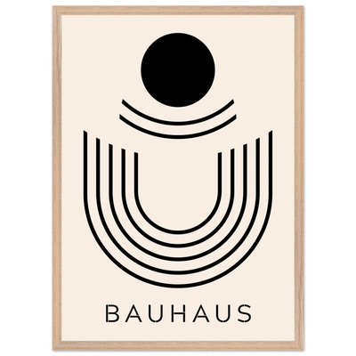 Bauhaus Black & Beige Abstract - Vibrantwalls