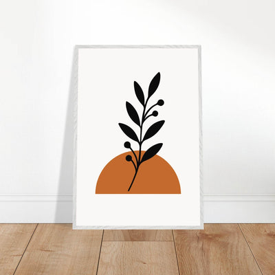 Minimalist Botanical Sunset - Vibrantwalls