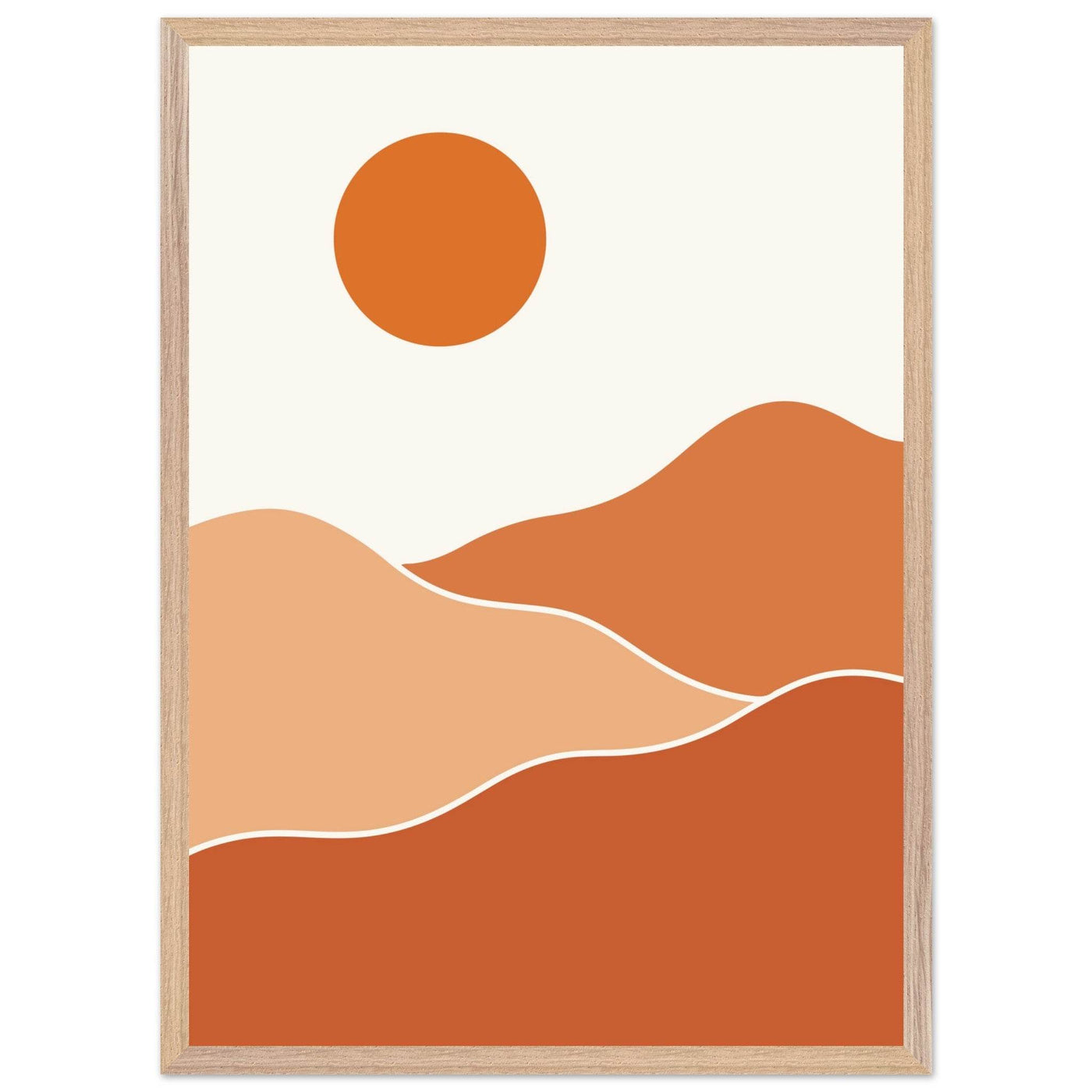 Abstract Desert Sunset - Vibrantwalls