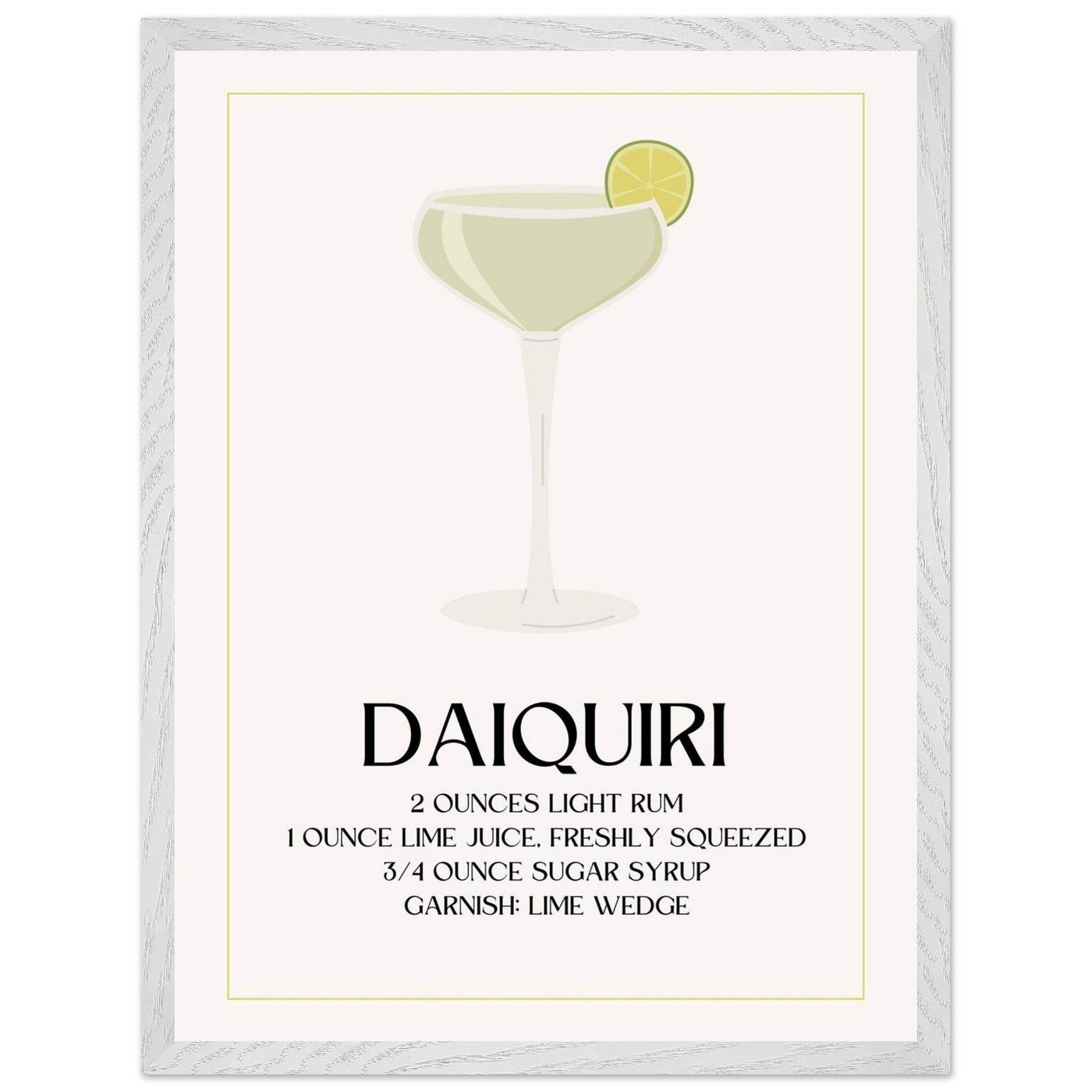 Classic Daiquiri Cocktail Recipe - Vibrantwalls