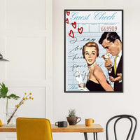 Retro Romance Cocktail Vintage Love Wall Art - Vibrantwalls
