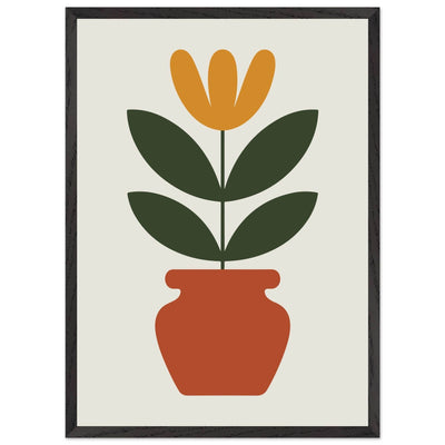 Abstract Potted Floral Art - Vibrantwalls