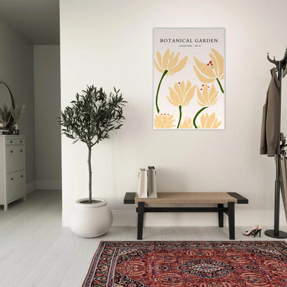 Botanical Garden Framed Art Print – Minimalist Floral Design & Nature-Inspired Posters | Ready-to-Hang - Vibrantwalls