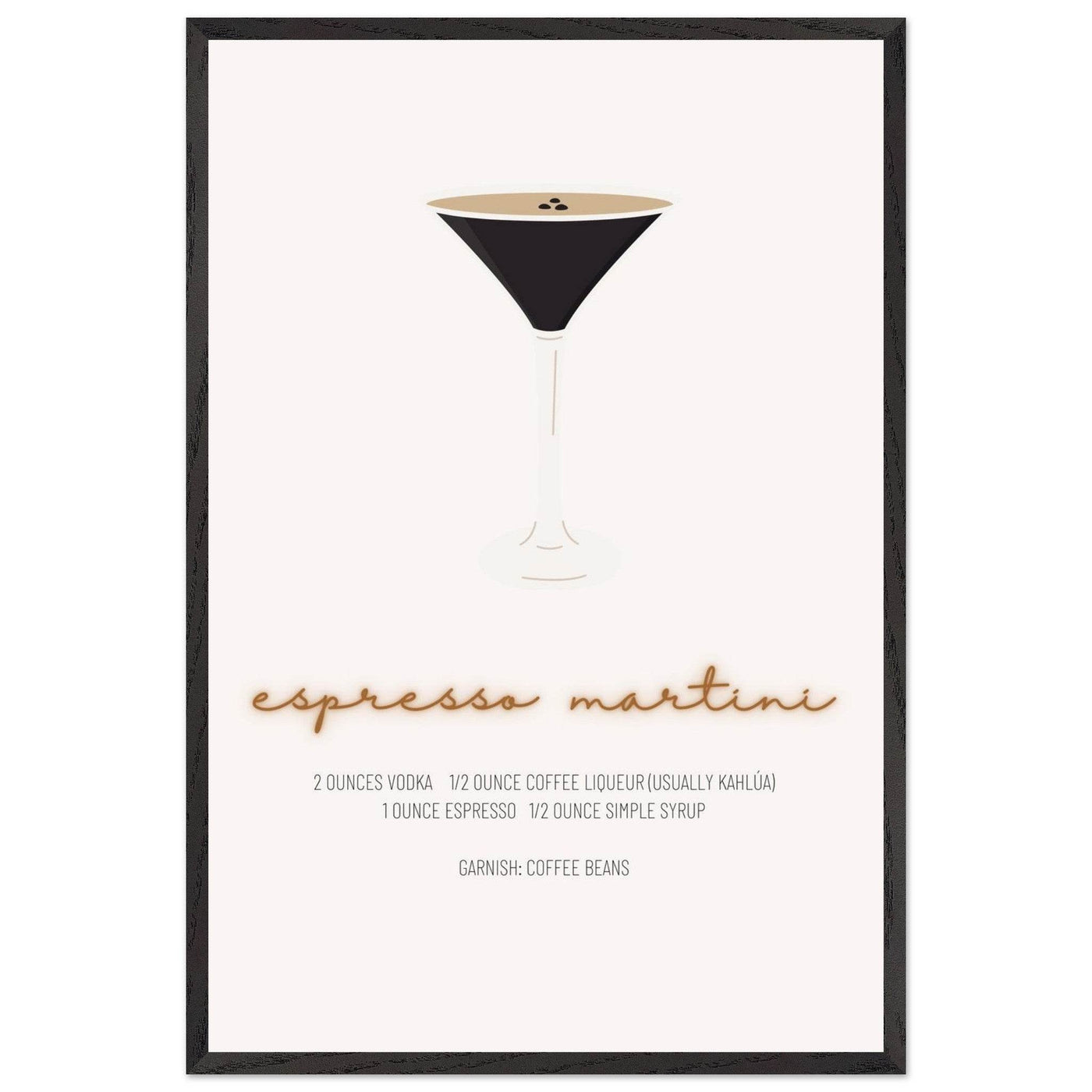Espresso Martini Cocktail Recipe - Vibrantwalls