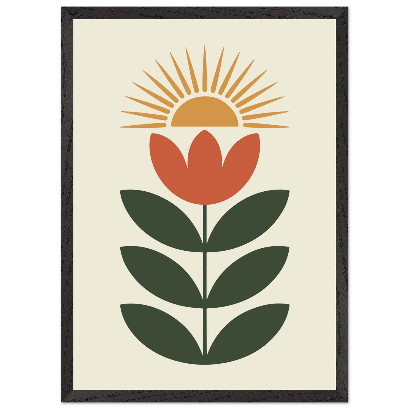 Abstract Floral Sun - Vibrantwalls